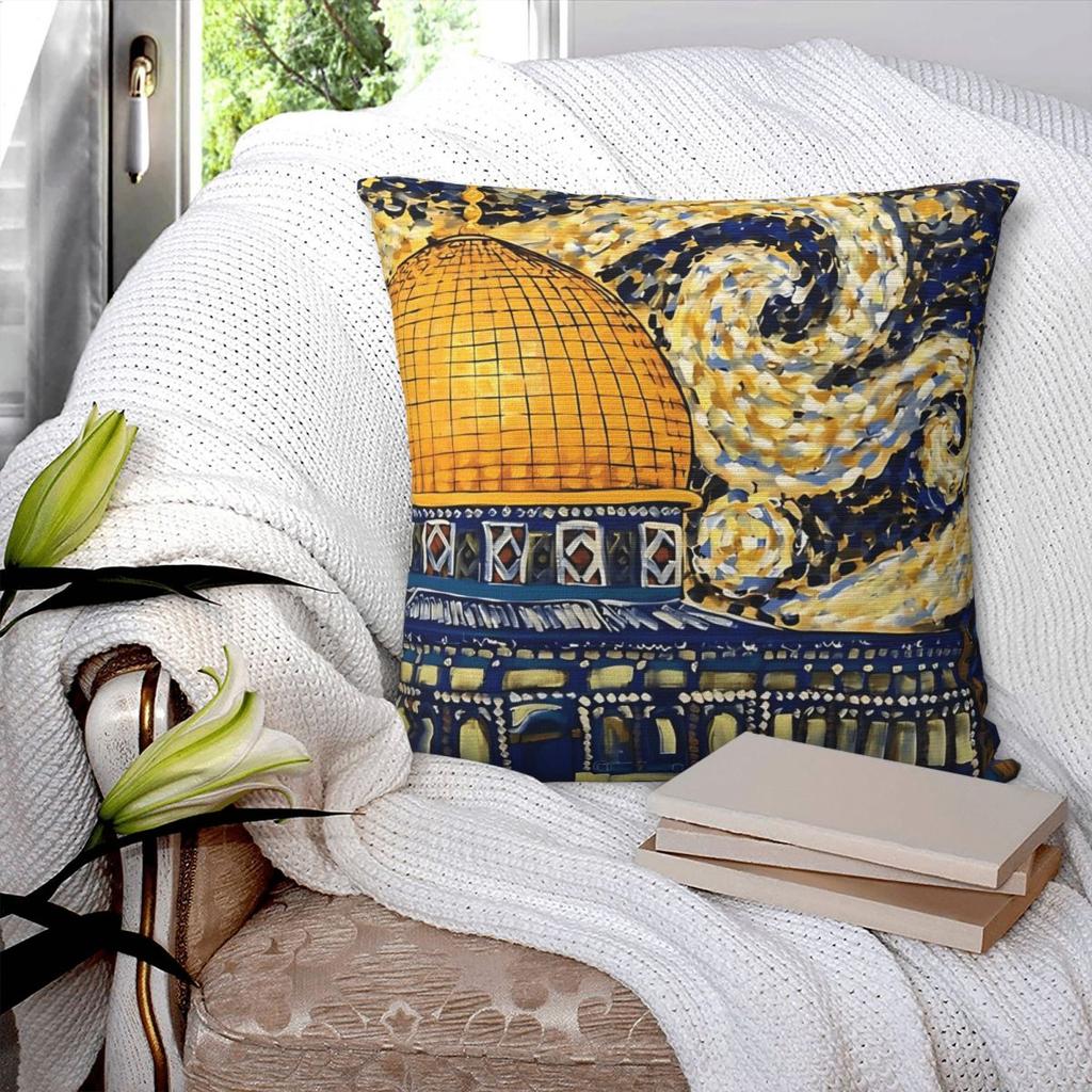 Sternennacht in Palästina Kissenbezug Modischer Kissenbezug Weiches Design Kissenbezug Kissenbezüge für Büro Auto Zuhause Dekorativ