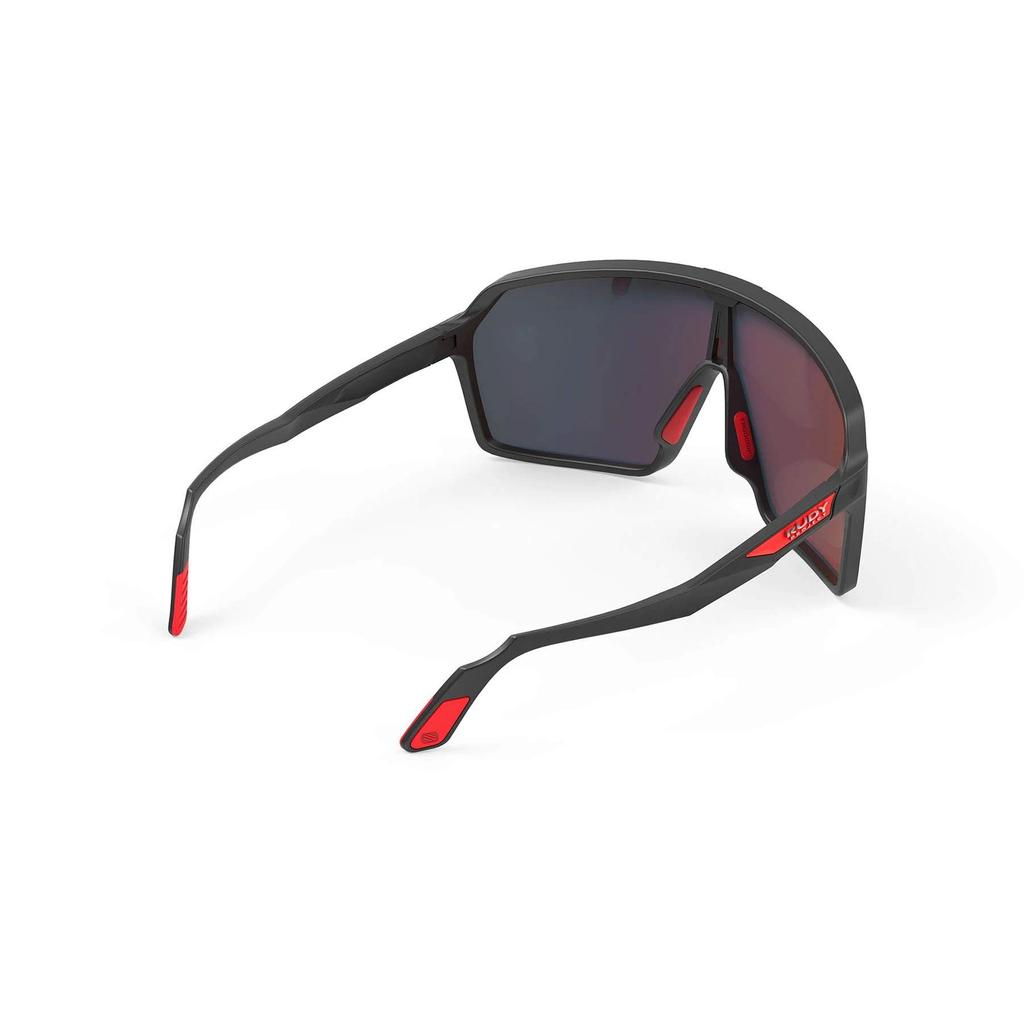 Rudy Project SPINSHIELD Sports Black Matte Sunglasses, Multi-Laser Red, SP723806-0002