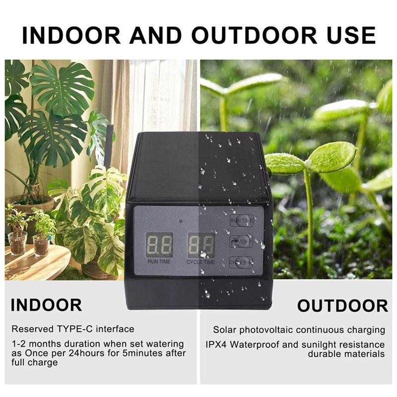 A60zsolar Timed Automatic Watering Device, Smart Watering Device, Gardening Lazy Flower Pot Plant Drip Irrigation Systemmay