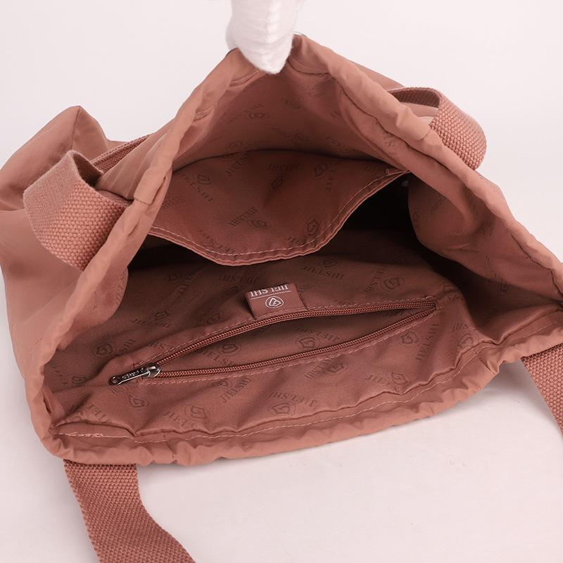 Junior High School Student Schoolbag Women's Fashion Drawstring Bundle Backpack Lightweight Large Capacity Backpack Casual Women's Shoulder Bag