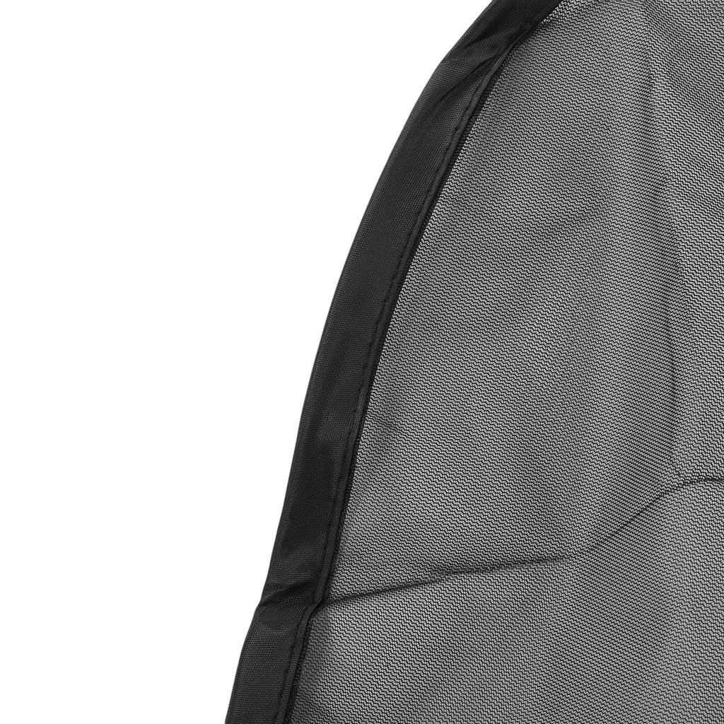 Rain Bucket Mesh Cover Black 37.4in Diameter Polyester Fiber Water Collection Bucket Cover with Drawstring for Leaves Debris