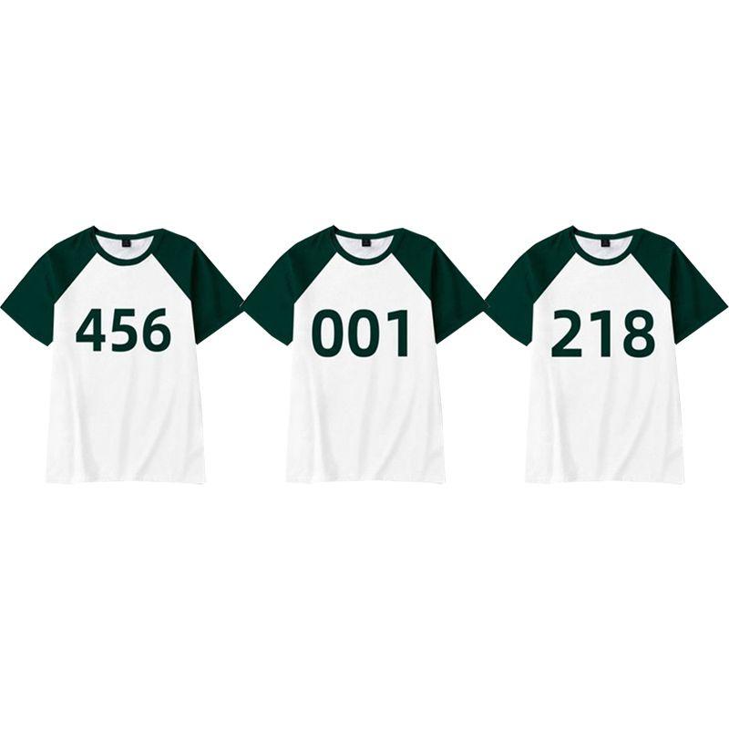 Comfortable And Soft Squid Game Shirt For Summer Cosplay And Casual Wear