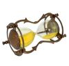 "7'' Antique Vintage Brass Hourglass – Maritime Sand Timer with Yellow Sand – Nautical Home Decor Shelf Clock"