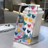 Colorful Love Phone Case For iPhone 13 11 16 ProMax 15 14 12 16e 15promax XR XS Soft Silicone Transparent Shockproof Funda Cover