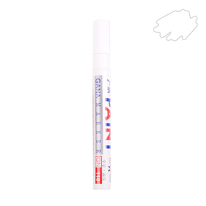 

12 Colors Permanent Paint Marker Pen for CD Car Motorcycle Tyre Waterproof 3.0mm 1 Piece белый