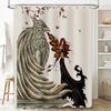 Gothic Fantasy Bath Curtain Dark Forest Witch Spooky Halloween Shower Curtain Macabre Gothic Decor Witchy Room Aesthetic Home De
