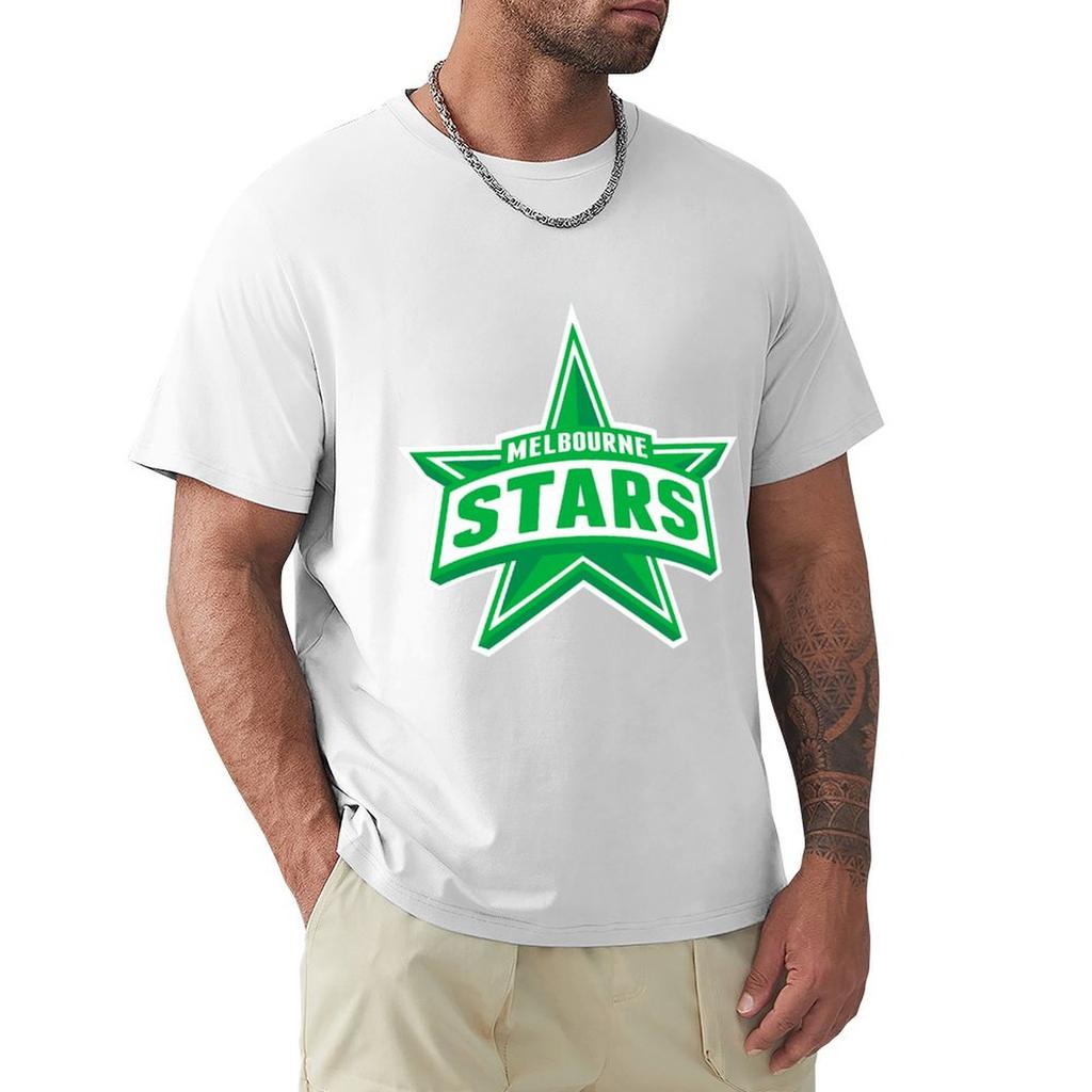 Melbourne Stars Australian Cricket Sticker TShirt Odor Resistant Short Sleeve Top
