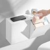 Robust Plastmaterial Väggmonterad Förvaringslåda med Stor Kapacitet Bekväm för Badrumstillbehör