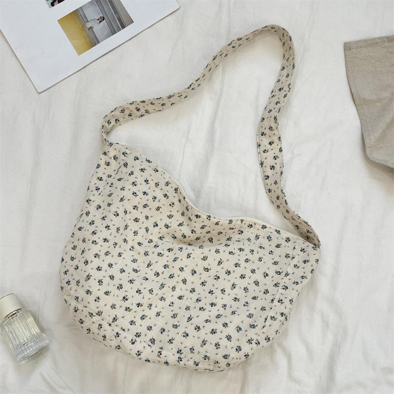 

in Large Female Shoulder Bag Fashion Lady Handbag Print Messenger Floral Canvas Casual Women Crossbody Bag