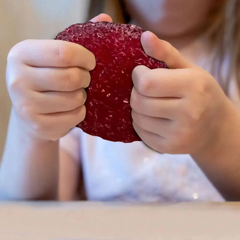 1pcs Colorful Bayberry Shape Squeeze Ball Soft Rubber Stress Relief Sensory Toy Pinch Press Ball Kids Birthday Party