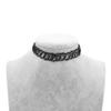 Gothic Black Choker Fashion Necklace for Punk Girl Women Vintage Elastic Braided Fish Thread Choker Gift
