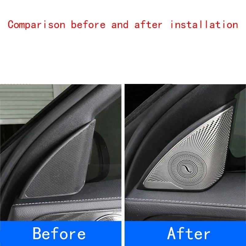 Pentru Mercedes-Benz CE GLC Clasa W205 W213 X253 Difuzoare din oțel pentru ușa mașinii, Capa decorativă stereo Capac de acoperire a difuzorului