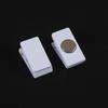 10Pcs Clip Stationery Accessories Plastic Clip Transparent Small Clip with Glue File Manual PP Clip Photo Clip