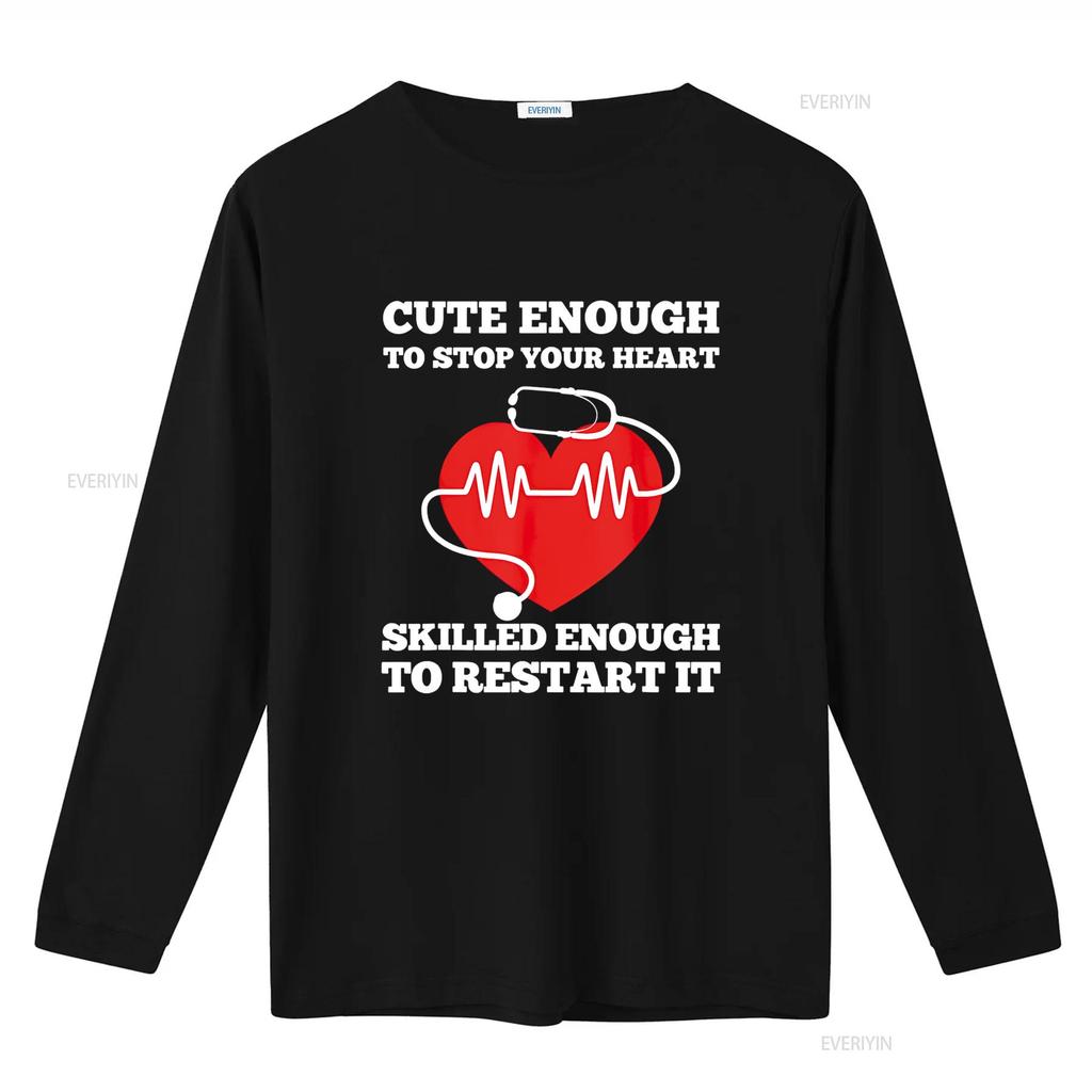 Krankenschwester T-Shirt Lustig Schwarz Vintage Gewaschen Lässiges Oberteil Für Den Alltag Weich Vielseitig Mode Bequem Streetwear Dehnbar