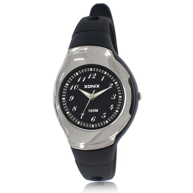 XONIX NEUE Einfachheit Marke Sport Quarz Armbanduhren Wasserdicht 100m Montre Femme Schwimmen Tauchen Damen Mädchen Studenten Uhr WH