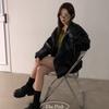 The Pink Men Oversized Collar Matte leaTher Jacket