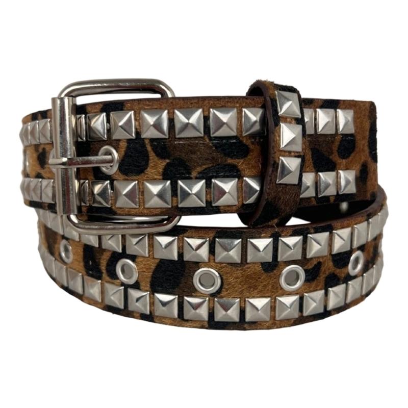 

Еластичний ремінь з леопардовим візерунком Регульований пояс для повсякденного носіння Зручна та міцна тканина