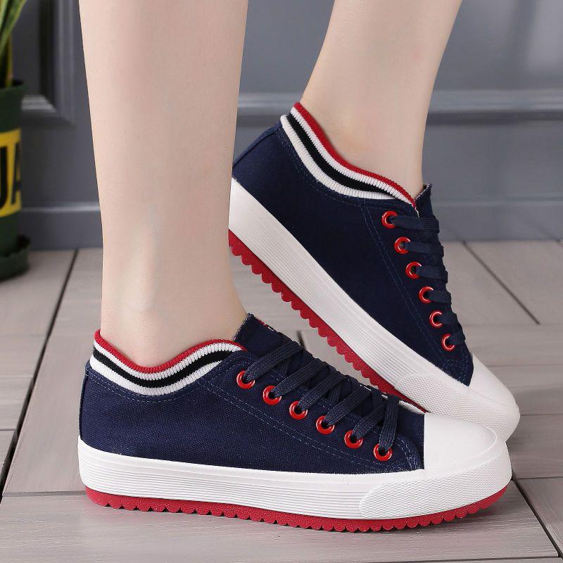 Zapatos Planos de Lona con Suela Blanda para Mujer Primavera 2025 - Versátiles y Casuales Estilo Caliente Estudiante Zapatos de Tabla