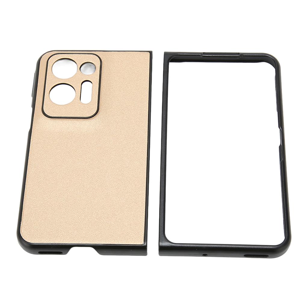 Faltbare Handyhülle mit modischem Streifenmuster, bequeme Passform, faltbare Handyhülle für Oppo Find N2 Gold