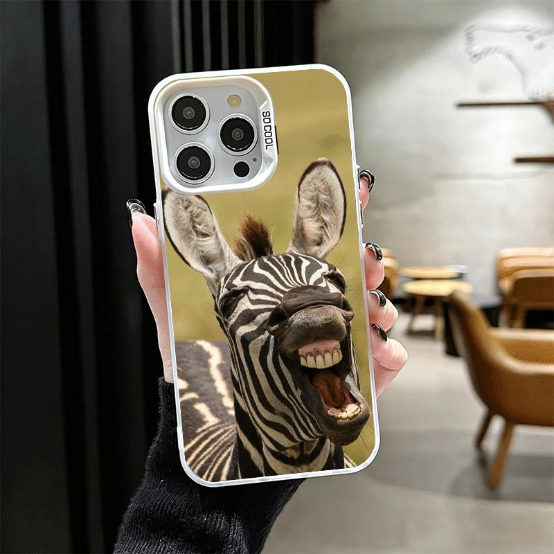 Funny Donkey Animal Shockproof Phone Case for iPhone 17 Air 16 16E 15 Pro Max 14 Plus 13 Mini 12 Back Cover Anti Fall Fundas