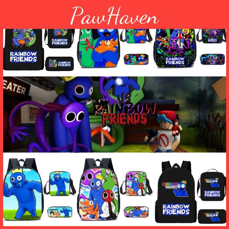 Rainbow Friends Cartoon Backpack For Kids 20l Capacity Oxford Fabric Breathable And Waterproof