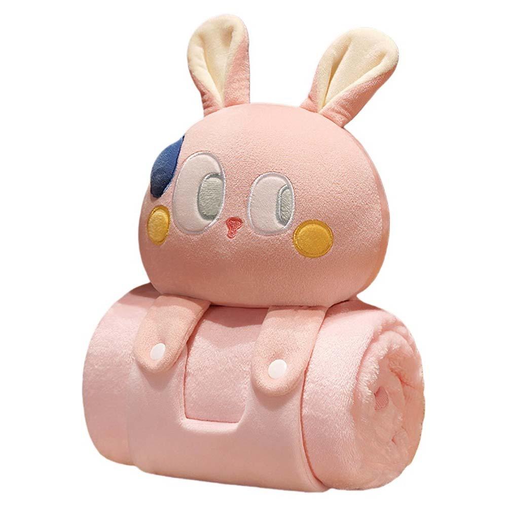 Sleep Cloak Cartoon Doll Nap Blanket Animal Doll Pillow PP Cotton Air Conditioning Blanket Puppy Cat Rabbit Cozy Swaddlings