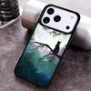 Anime Moon Cat Phone Case For iPhone 17 16 15 14 13 12 11 Pro Max Plus 17Air Soft Silicone Cover