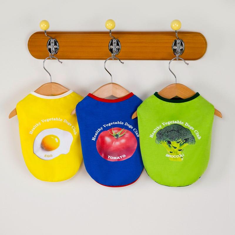 Pet Dog Cat Vegetables Printed Vest Summer Clothes