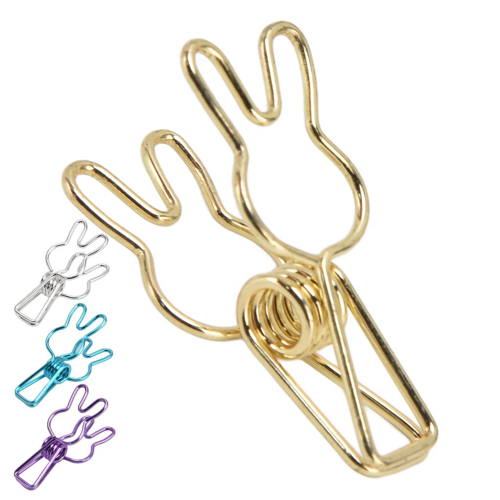 20 ks spony Víceúčelová multifunkční galvanizační spona z dutého kovu se silnou pružinou