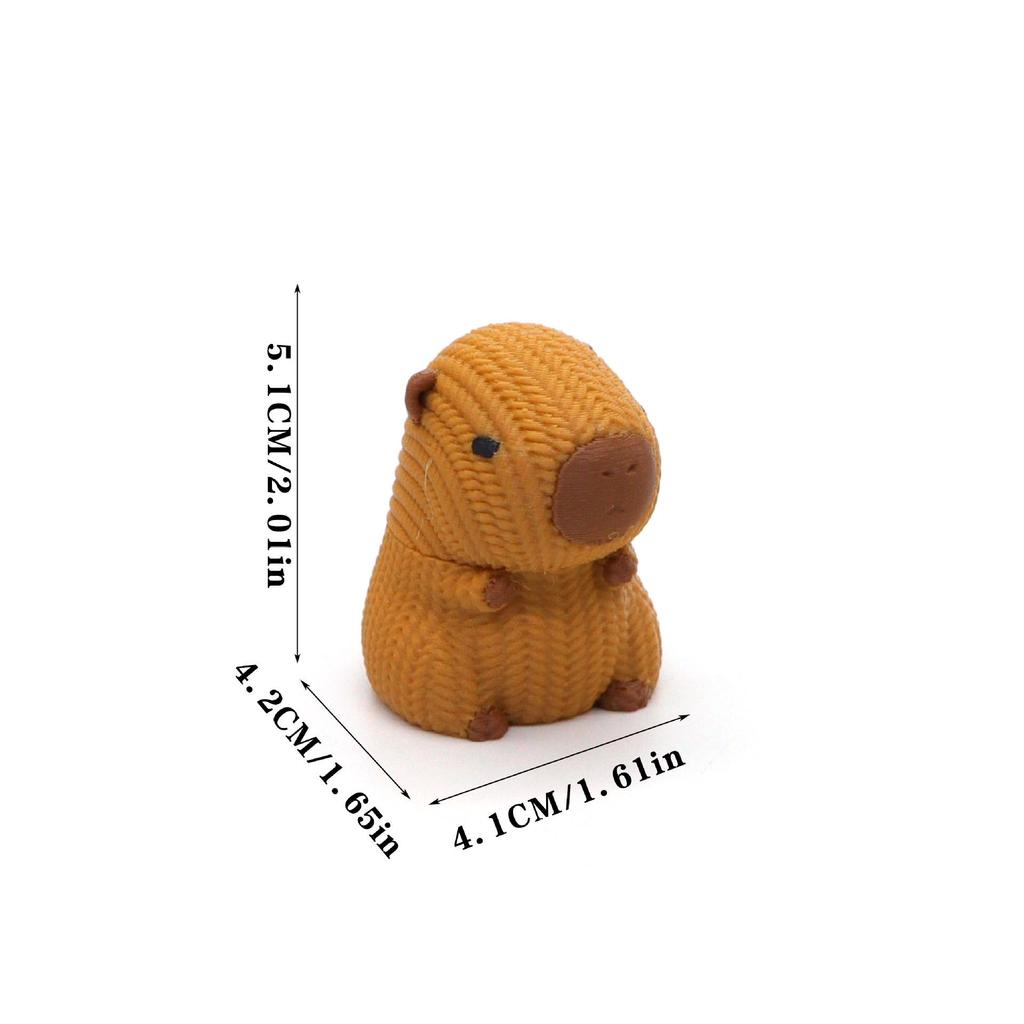 3D Printed Rotating Capybara Decompression Toy - Popular Creative Animal Ornament