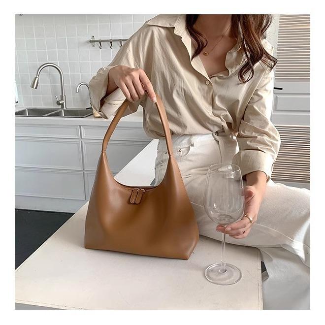 Versatile Portable Soft Leather Bag Shoulder Underarm Bag