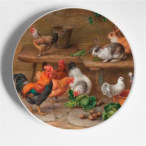 Walter Hunt Fratelli Pittura Arte Piatto Edgar Hunt Animale Cane Gatto Pecora Cavallo Piatto Decorativo Piatto da Appendere Arte Sfondo
