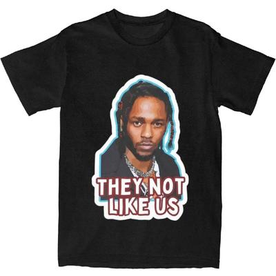 Kendrick Lamar T-Shirt They Not Like Us Hip Hop T Shirts Short Sleeve Y2K Retro Tops Summer Cotton Breathable Oversized Tees