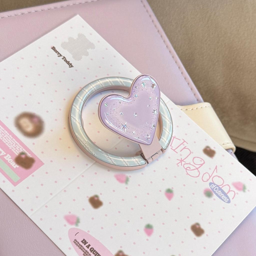 Gilded Heart-Shaped Magnetic Stand