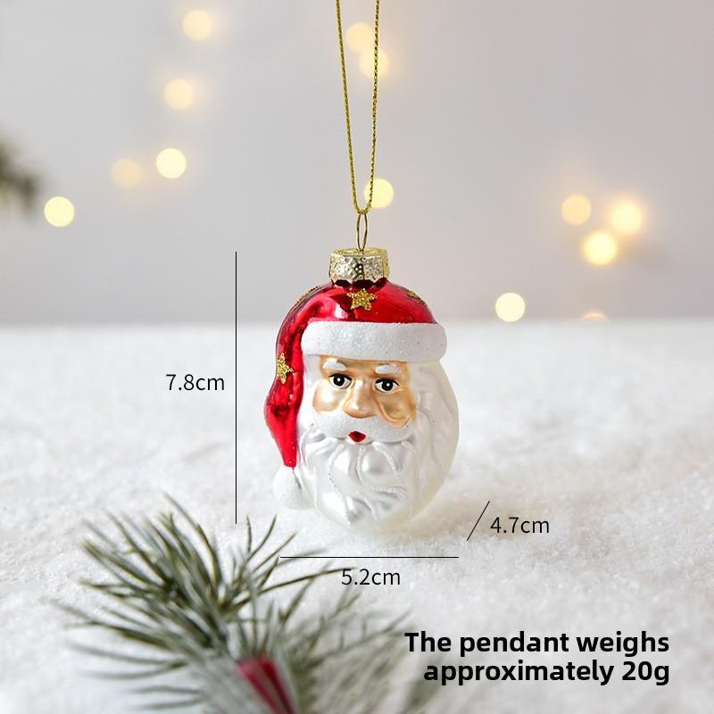 Joymerry Christmas Glass Tree Ornaments Gift Box Set With Lighttransmitting Design For Holiday Decor