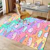 Cute, Fluffy, Cat Office Carpet Soft Polyester Entrance Carpet Washable Non slip Machine Washable In