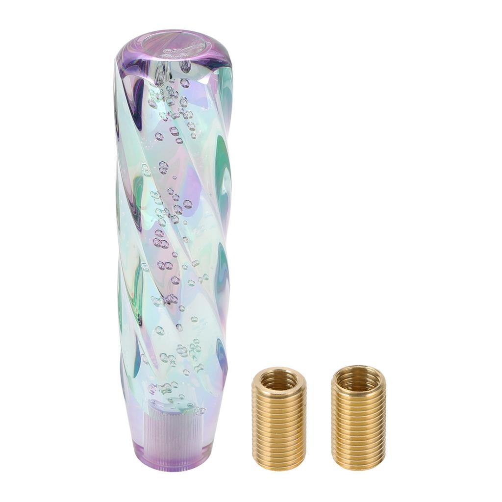 HOPESPANNER Twist Pattern Cristal 20cm Shift Knob Gear Shifter Knob Acrylic Stick Shifter Lever