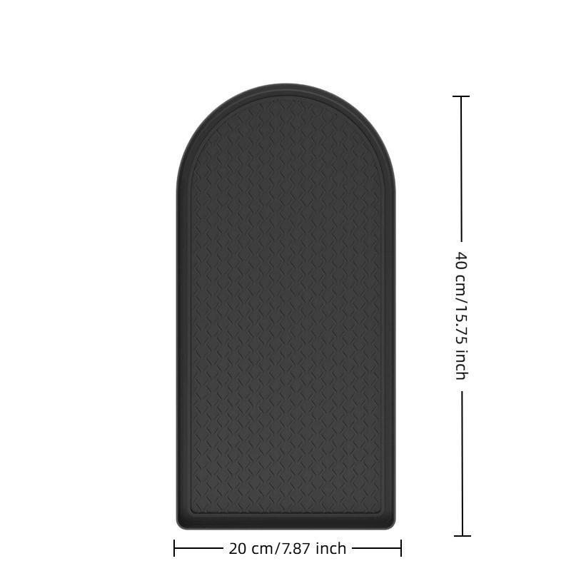 Non-Slip Waterproof Silicone Coffee Mat With Raised Lip For Coffee Machine Kitchen Counter Protector Espresso Maker Drying Mat
