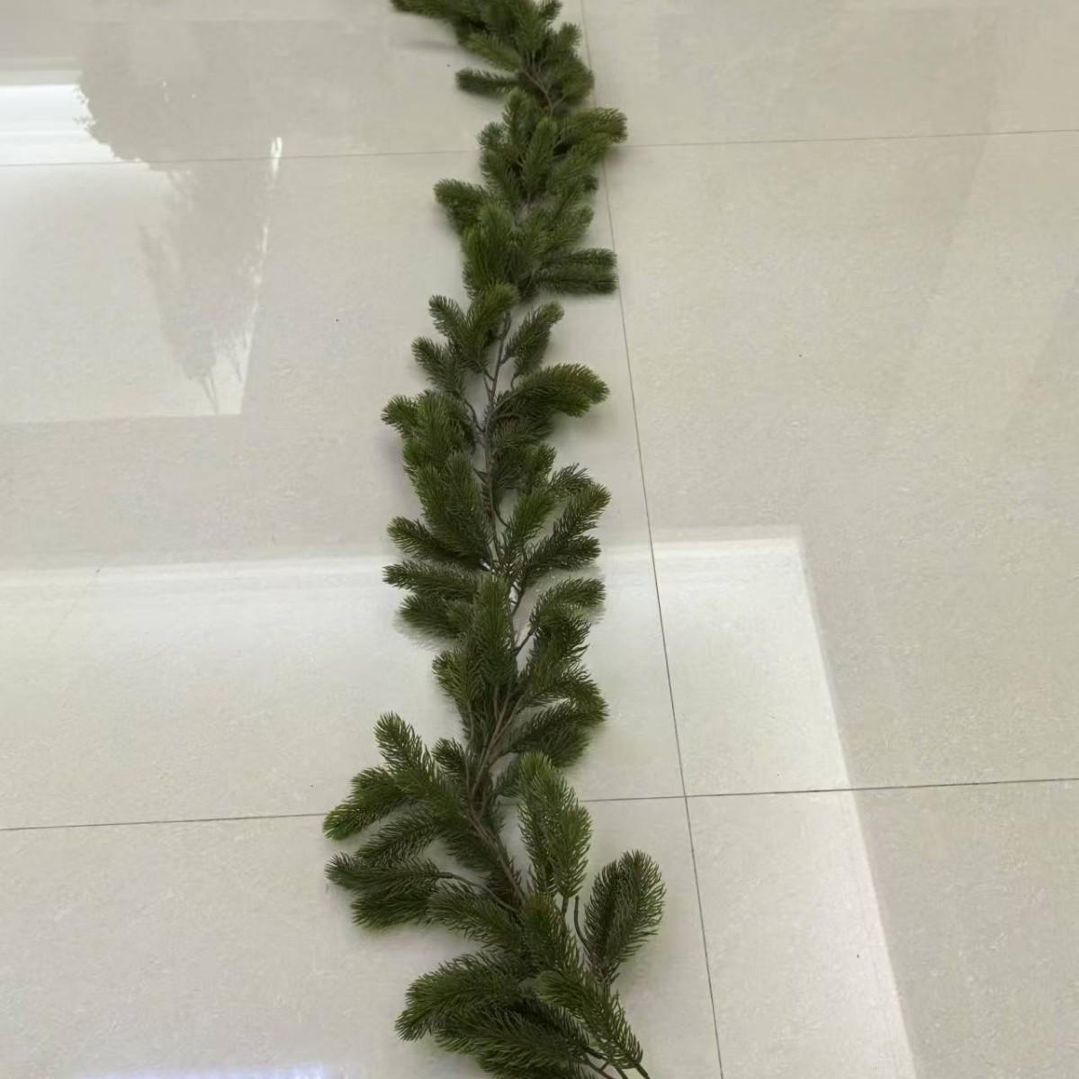 

«180 см искусственный ротанг из лисьей сосны с мягкими сосновыми иголками - зеленое рождественское украшение для дома»