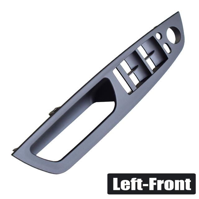 Beige Genuine Leather Car Front Rear / Left Right Interior Door Handle Inner Panel Pull Trim Cover For BMW E70 E71 X5 X6 07-13