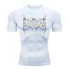 Y2K Compression Tee Shirt Men Fitness Gym Skeleton Sport Running T-Shirt Rashgard Top Quick Dry Short Sleeve T-Shirt for Male