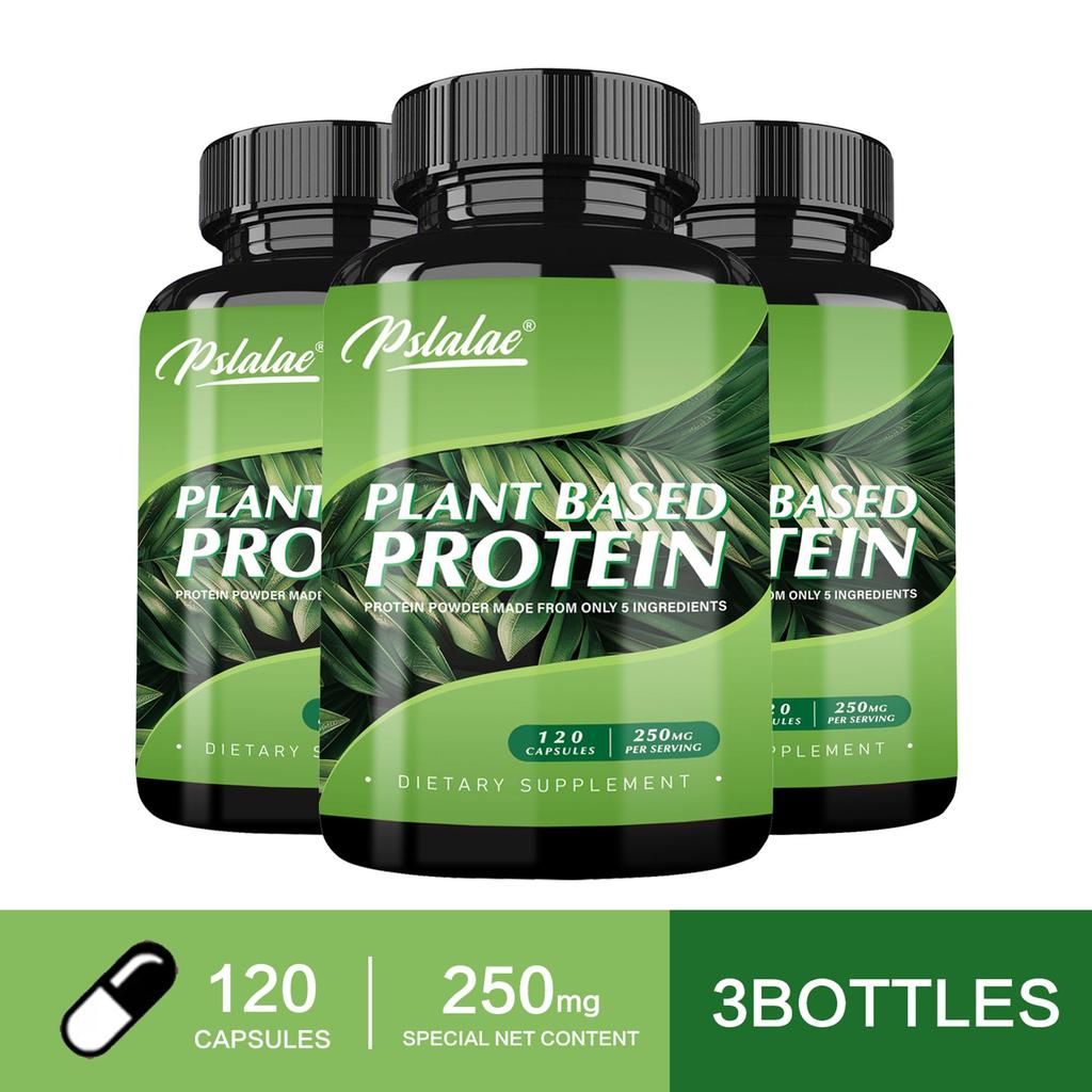 Plant protein capsules, aid digestion, 3080 mg, antioxidant, vitamins, suitable for both men and women.