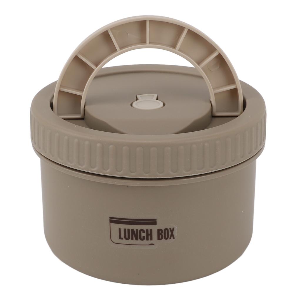 Bento Box Round 600ml Lunch Container Stainless Steel Tight Sealing Leakage Proof Insulated