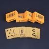 Golden Outdoor Travel Party Playing Card Portable Travel Poker Party Game Accessories For Travelers And Game Enthusiasts