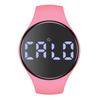 Round Colorful Touch Screen Led Digital Silicone Children Bracelet Watch Kids Digital Watch Students Wristwatch