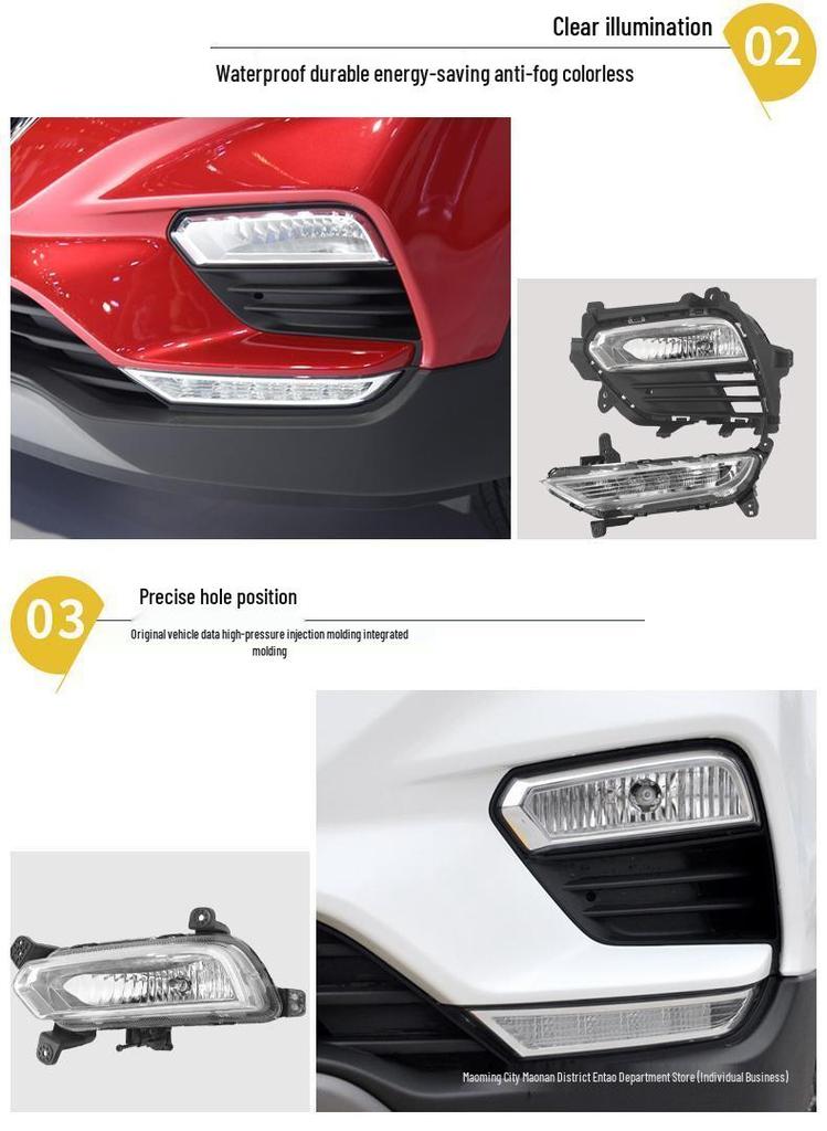 17-19 Beijing Hyundai IX25 Fog Light Assembly with LED Daytime Running Lights