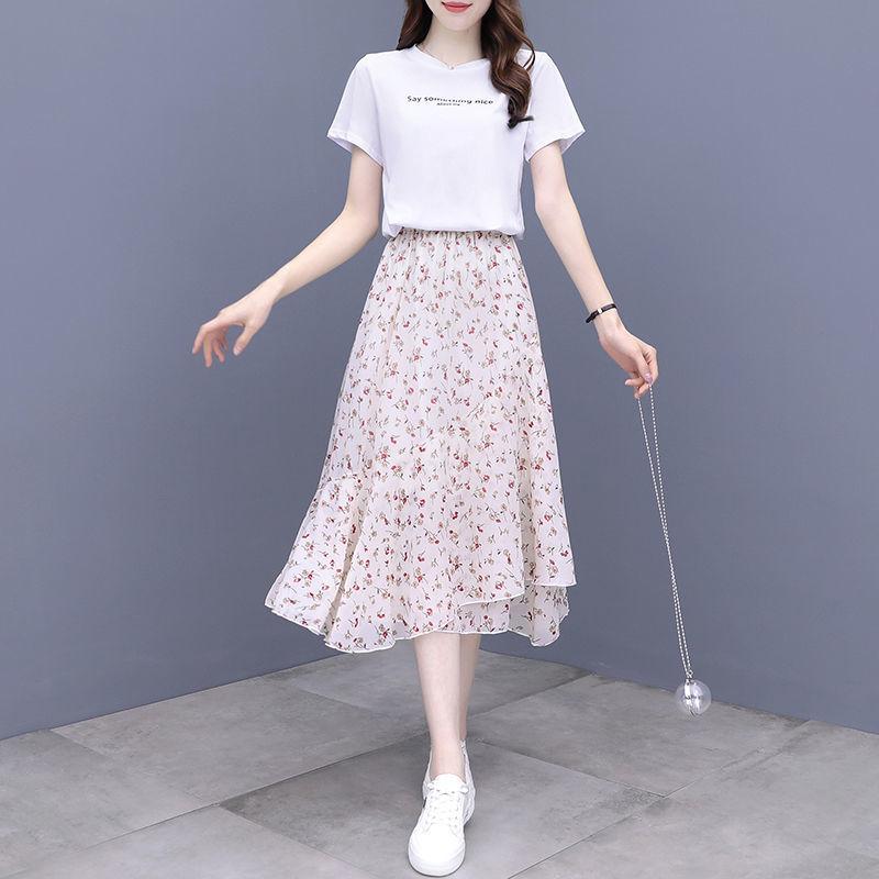 Fustă plisată de vară pentru femei, talie înaltă, florală, linie A, fustă de lungime jumătate, rochie de lungime medie