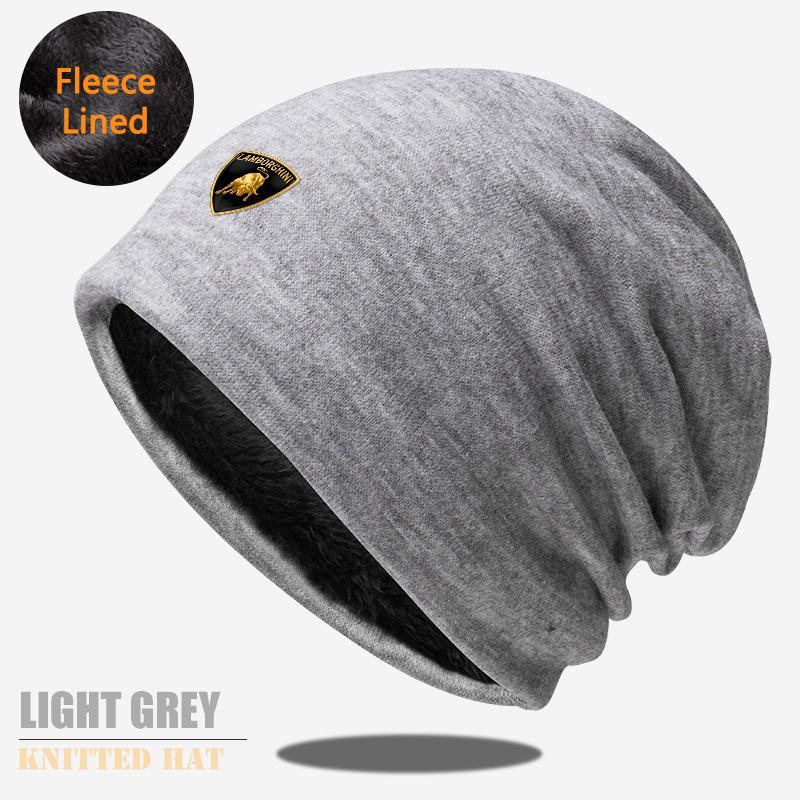 Verstellbare Auto-Logo Hochwertige Plüsch-Mützen Wintermütze Für Lamborghini Urus Huracan Aventador Premium Autozubehör