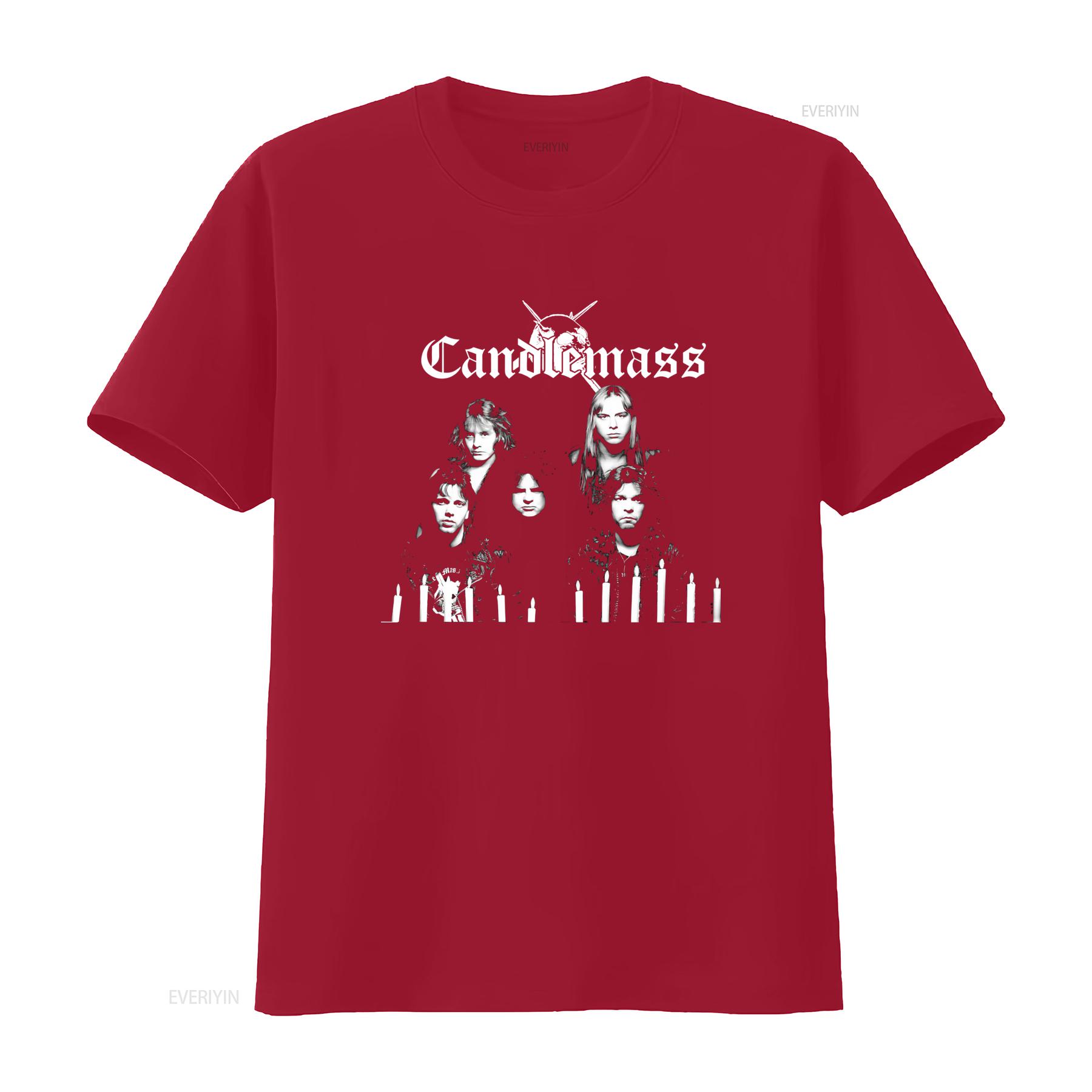NEW Candlemass Band Member Black T Shirt for Men All Sizes Available vintage Washed designer clothes Versatile graphic Casual S