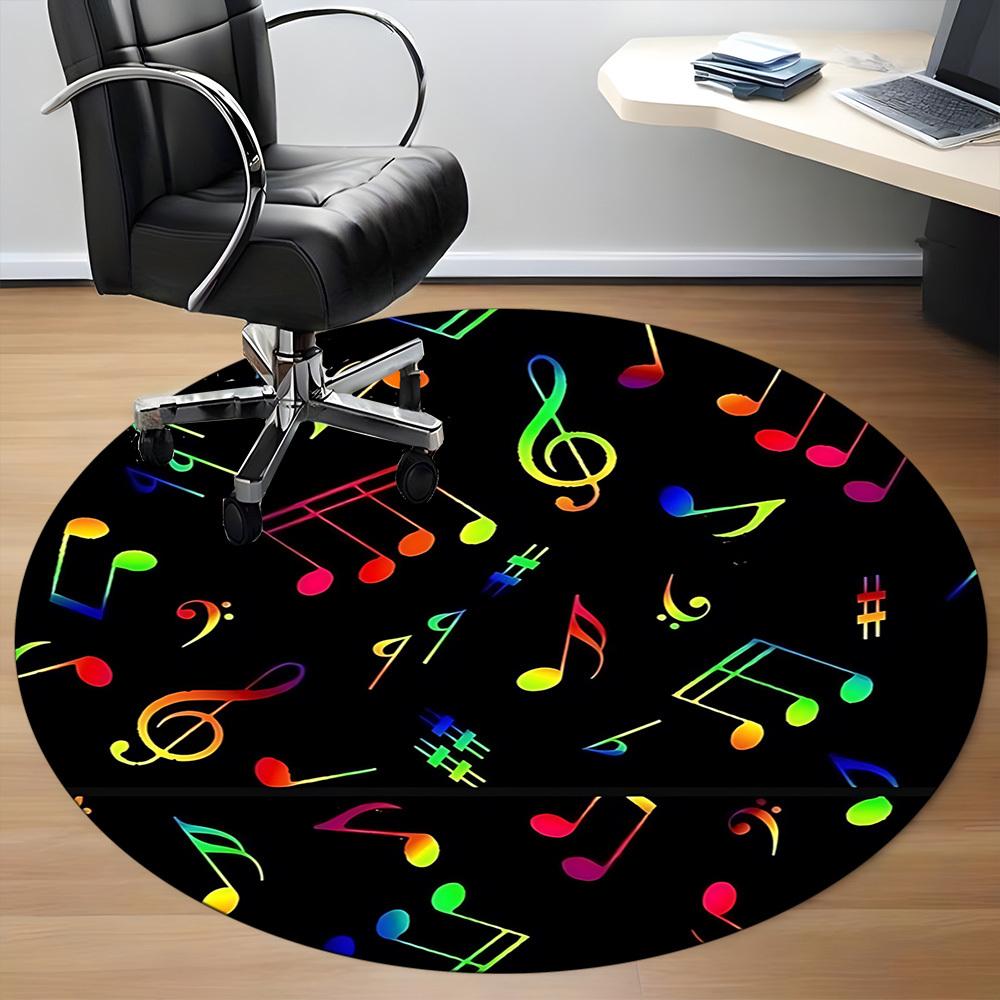 1pc Music Notes Carpet for Office, Non-slip, Soft and Durable Office Rug, Perfect for Office Yy260128004